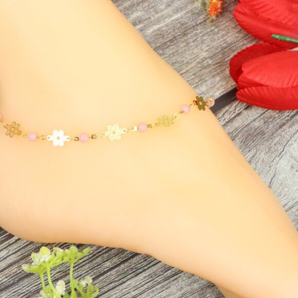 "Elegant Handmade Anklet – Delicate Jewelry for Women, MAR091052 - Picture 8 of 10